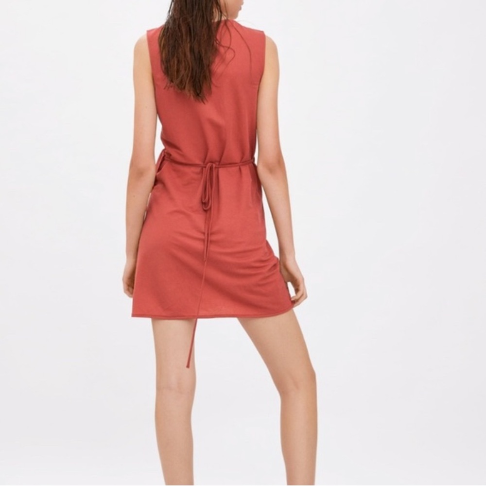 Zara Pink Ruffle Dress - Picture 2 of 5